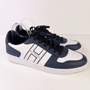 Tommy Hilfiger Leman 2 White Navy Casual Lifestyle Lace Up Sneakers Mens Size 13